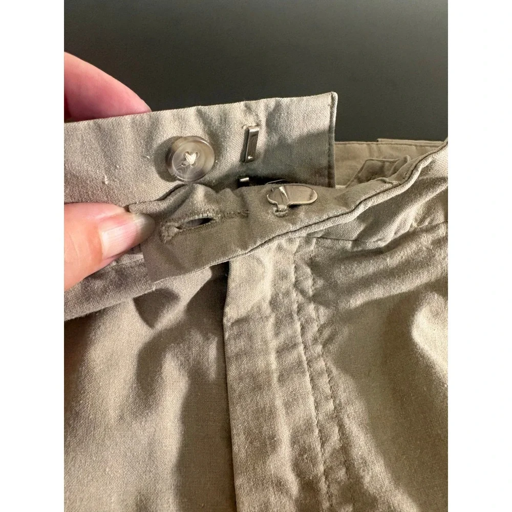 Banana Republic Mens Tan Zip Off Convertible Safari Cargo Pants 38x30 Vintage